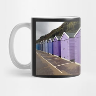 Purple and Blue Beach Huts Mug